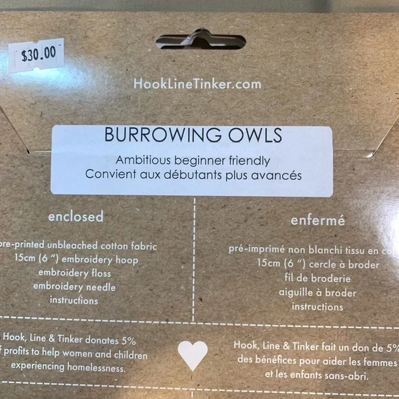 Owl Embroidery Kits - Picture 3 of 5